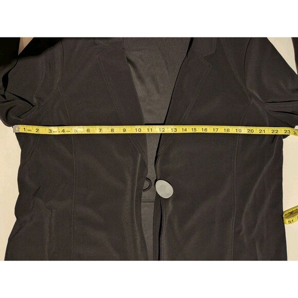GRAVER Susan Graver Single Button Classic Preppy Academia Corp Blazer Jacket XL - Picture 2 of 7